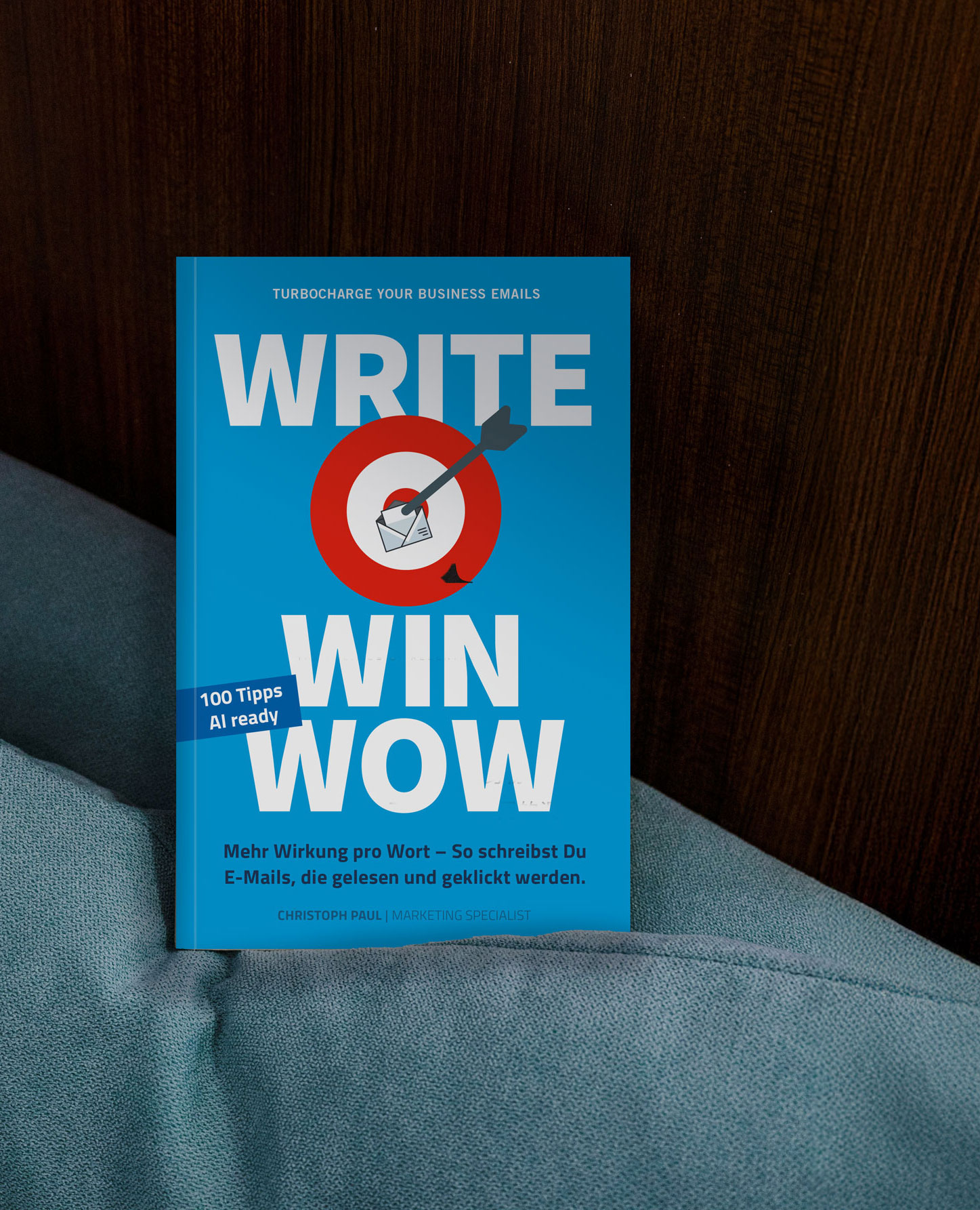 Titel vom Buch WRITE-WIN-WOW. Wirkungsvolle Emails schreiben.