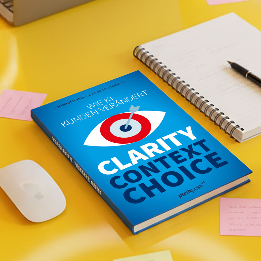 Buchcover CLARITY-CONTEXT-CHOICE – Wie KI Kunden verändert